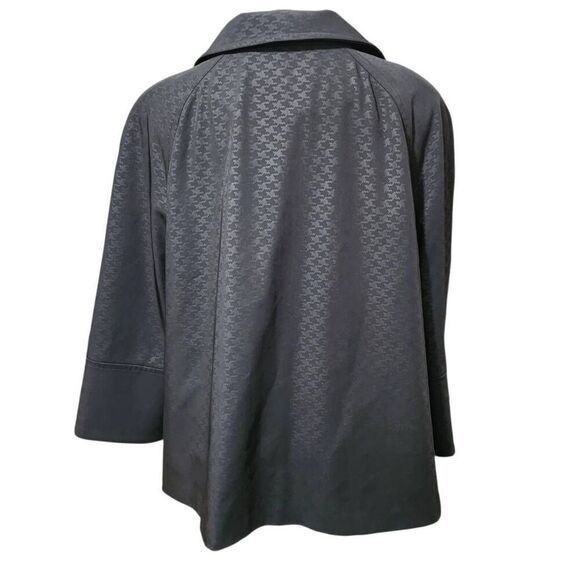 Platinum Utex jacket hidden buttons houndstooth black Size XL - Picture 3 of 9